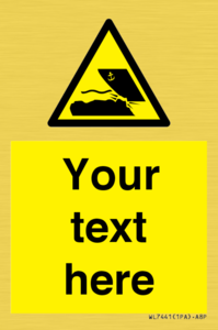 Custom Warning submerged objects in watercraft areas